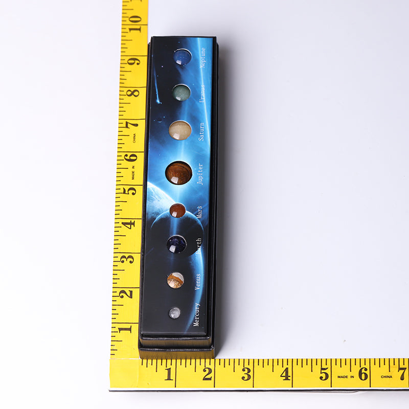 Planet Sphere Collection Box | 8 Crystal Spheres Display Set