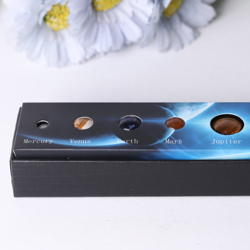 Planet Sphere Collection Box | 8 Crystal Spheres Display Set