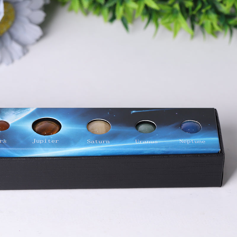 Planet Sphere Collection Box | 8 Crystal Spheres Display Set