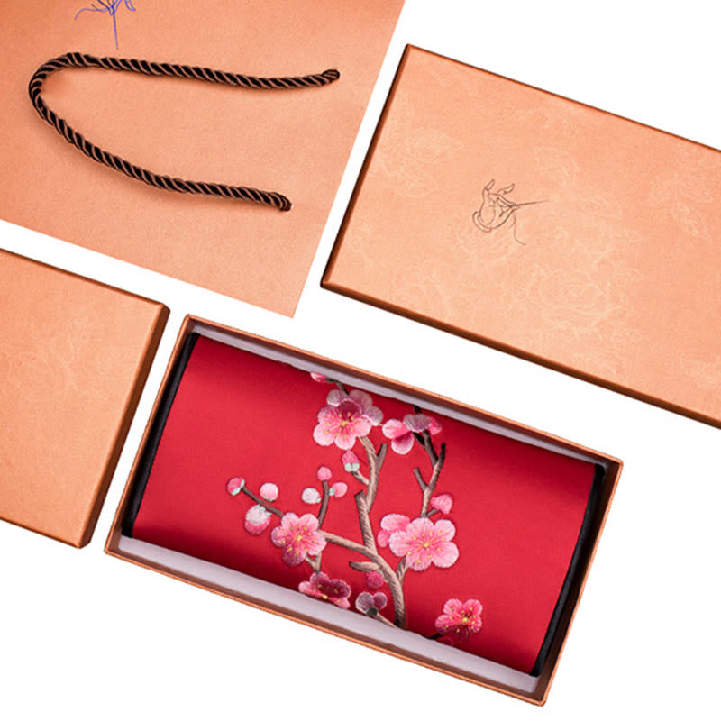 Plum Blossom Su Embroidery Spiritual Handbag 20cm x 10cm