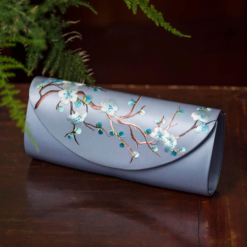 Plum Blossom Tulip Embroidered Handbag | Spiritual Jewelry