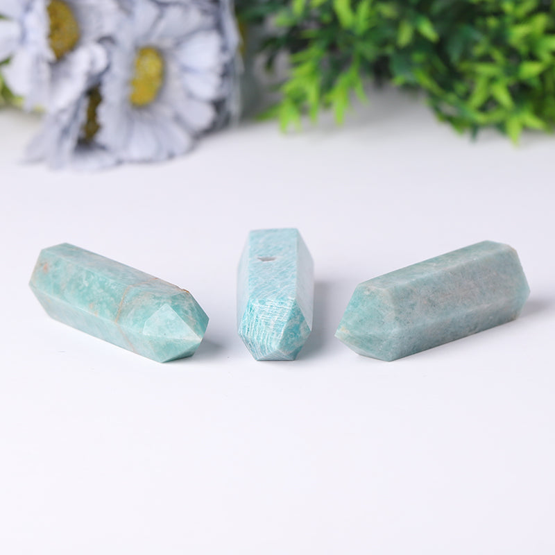 Polished Amazonite Crystal Tower 2.4-4.5 Inches Healing Energy