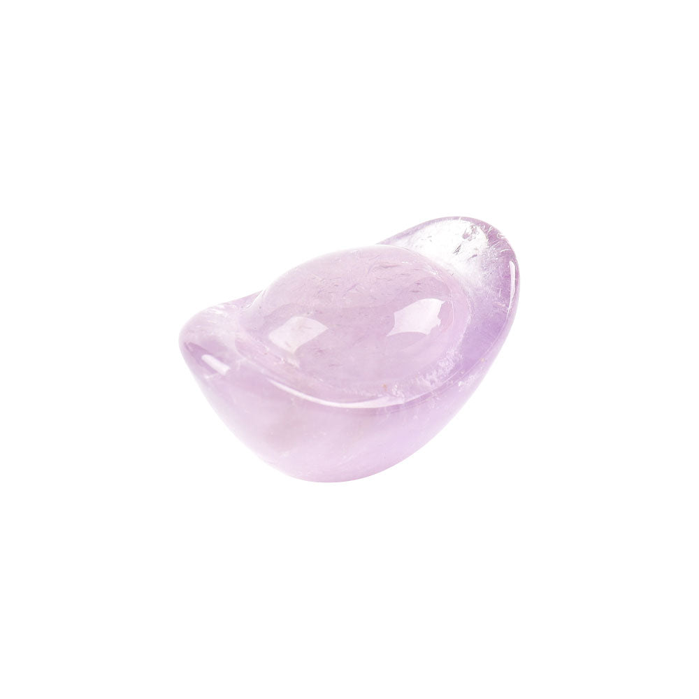 Polished Amethyst Ingot Crystal Figurine 1.57 inch Healing Carving