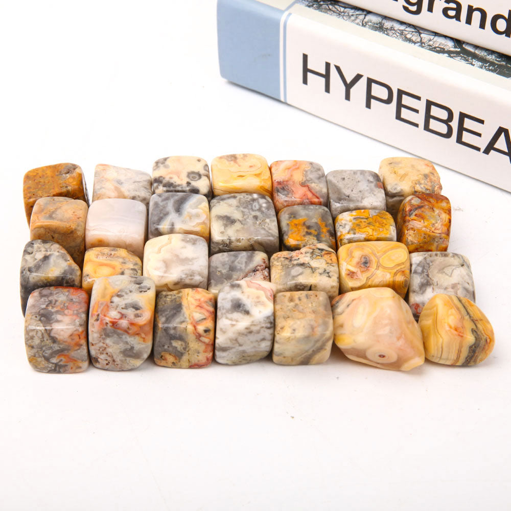 Polished Crazy Agate Crystal Cubes 1.5-2cm Healing Stones