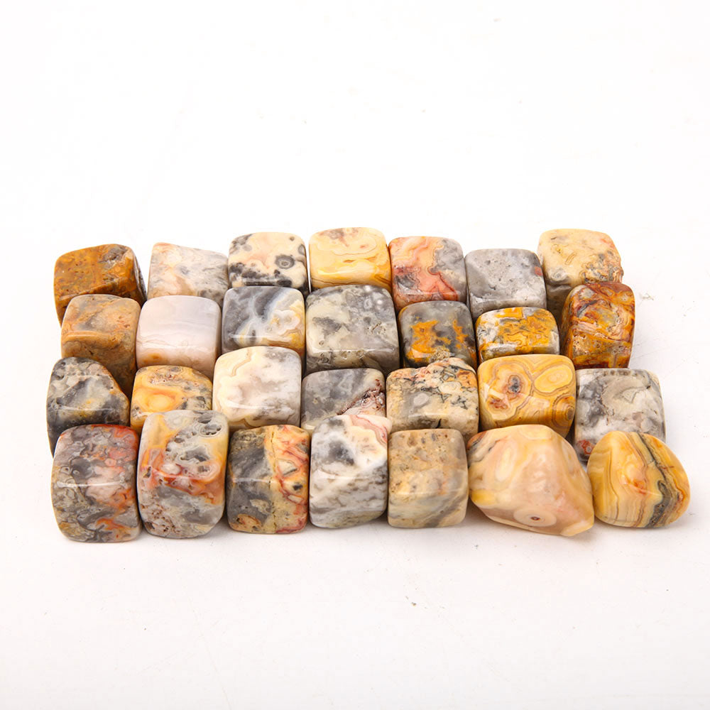 Polished Crazy Agate Crystal Cubes 1.5-2cm Healing Stones