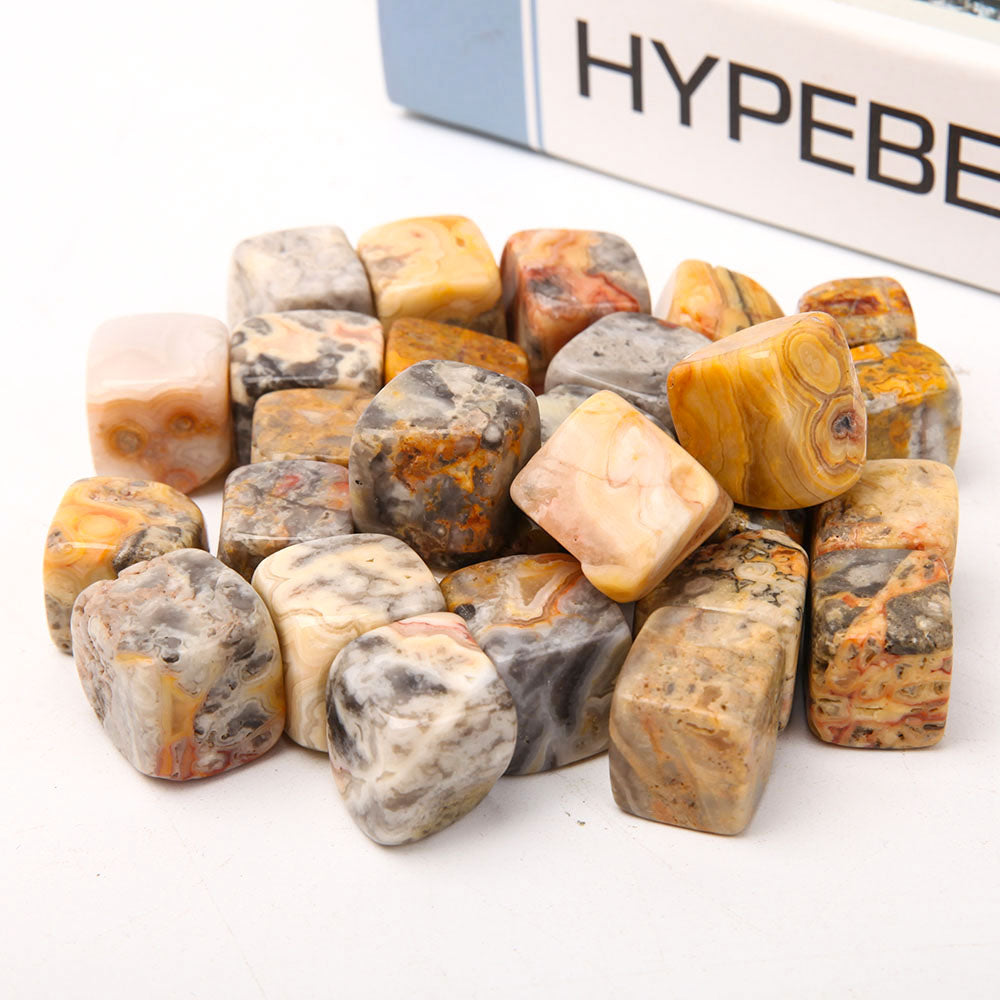 Polished Crazy Agate Crystal Cubes 1.5-2cm Healing Stones