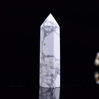 Pure Abundance Howlite Crystal Wand