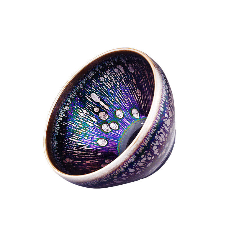 Purple Glaze Jianzhan Ceramic Teacup 8.5cm | Zen Decor