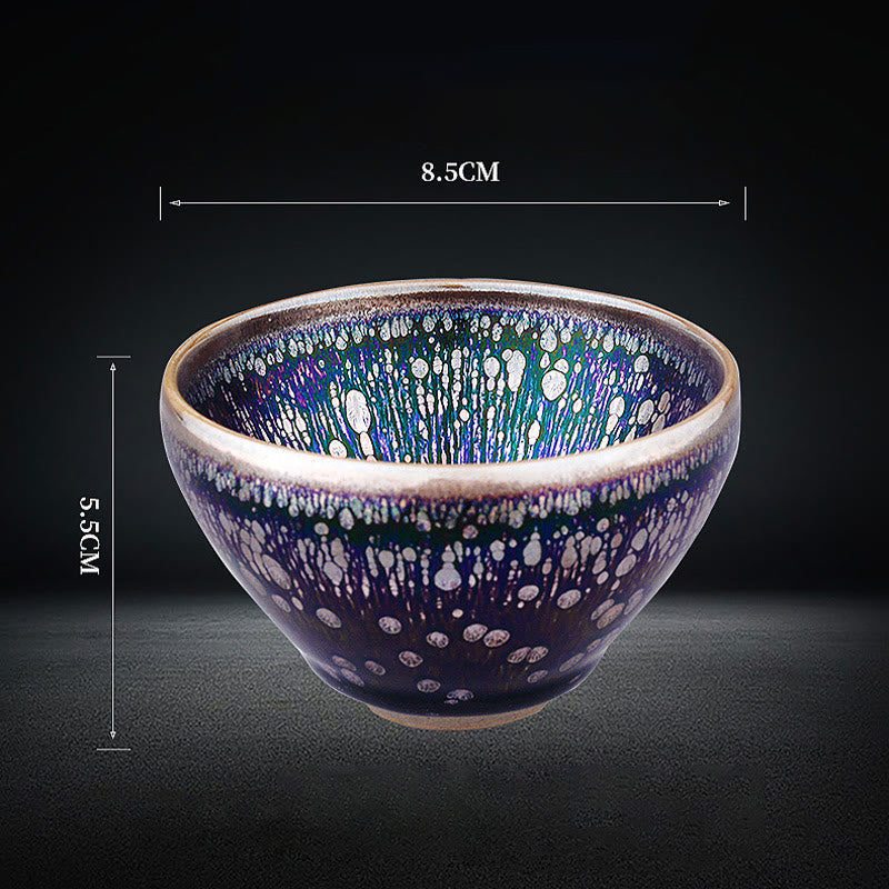Purple Glaze Jianzhan Ceramic Teacup 8.5cm | Zen Decor