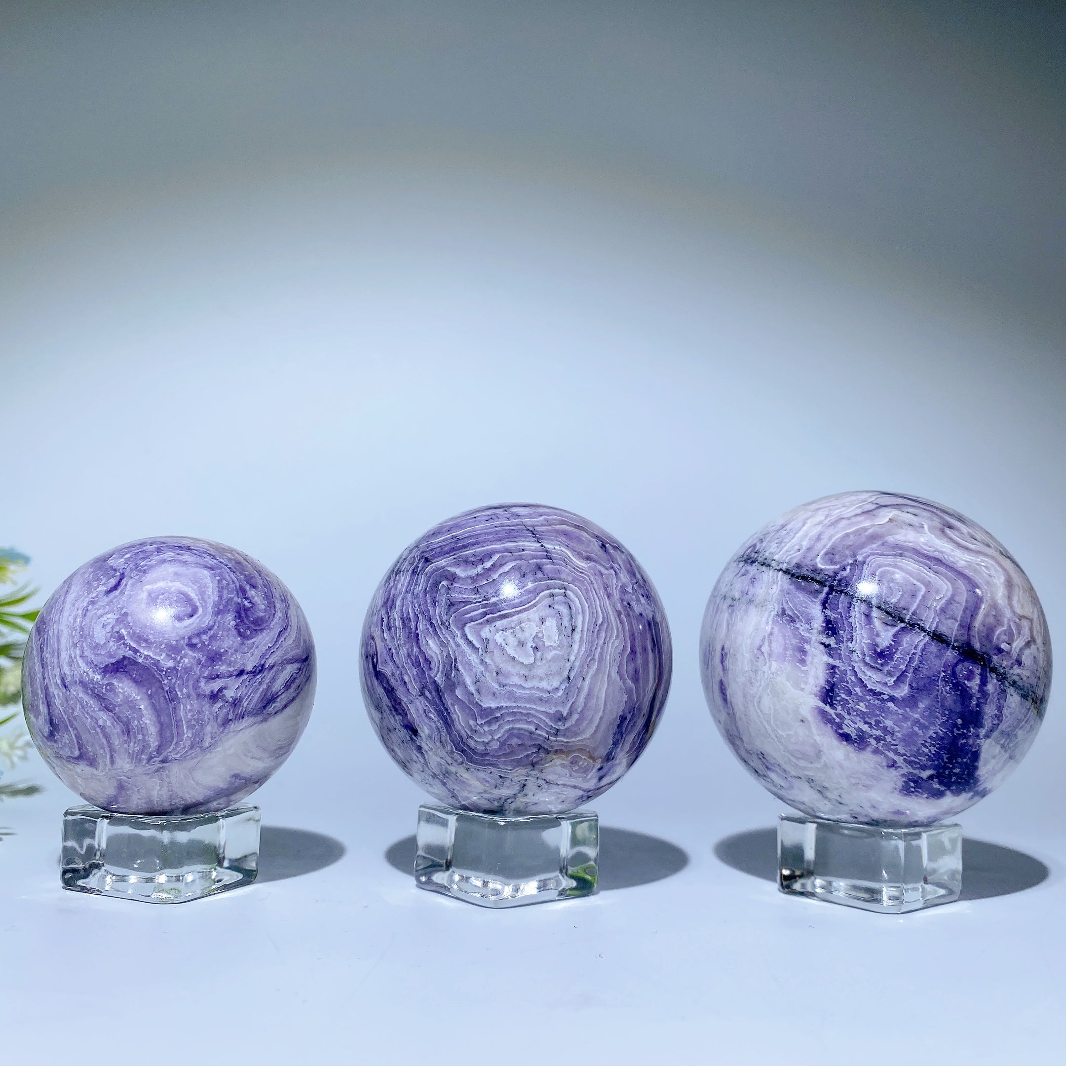 Purple Turquoise Crystal Sphere 1.5-3 Inch Healing Orb