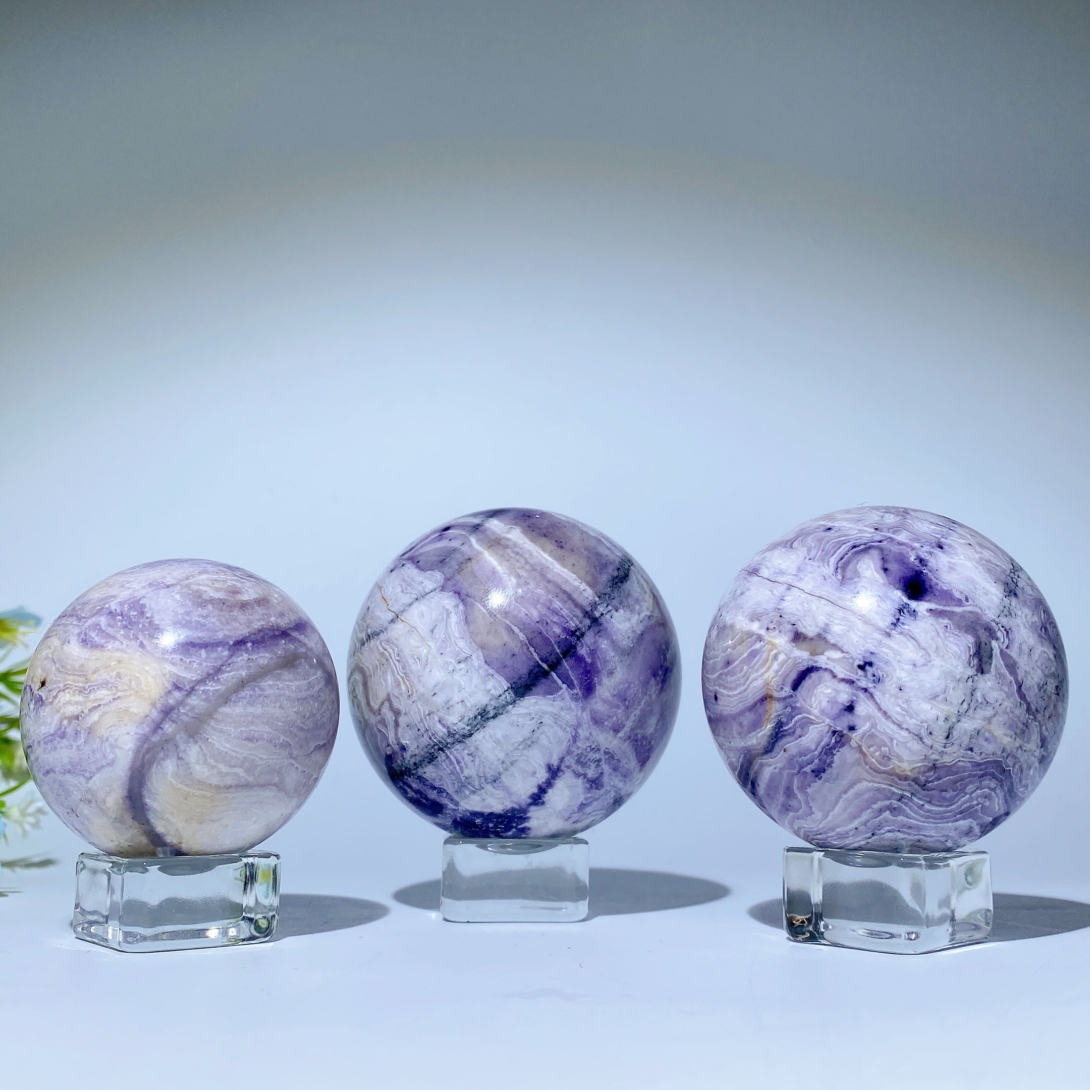 Purple Turquoise Crystal Sphere 1.5-3 Inch Healing Orb