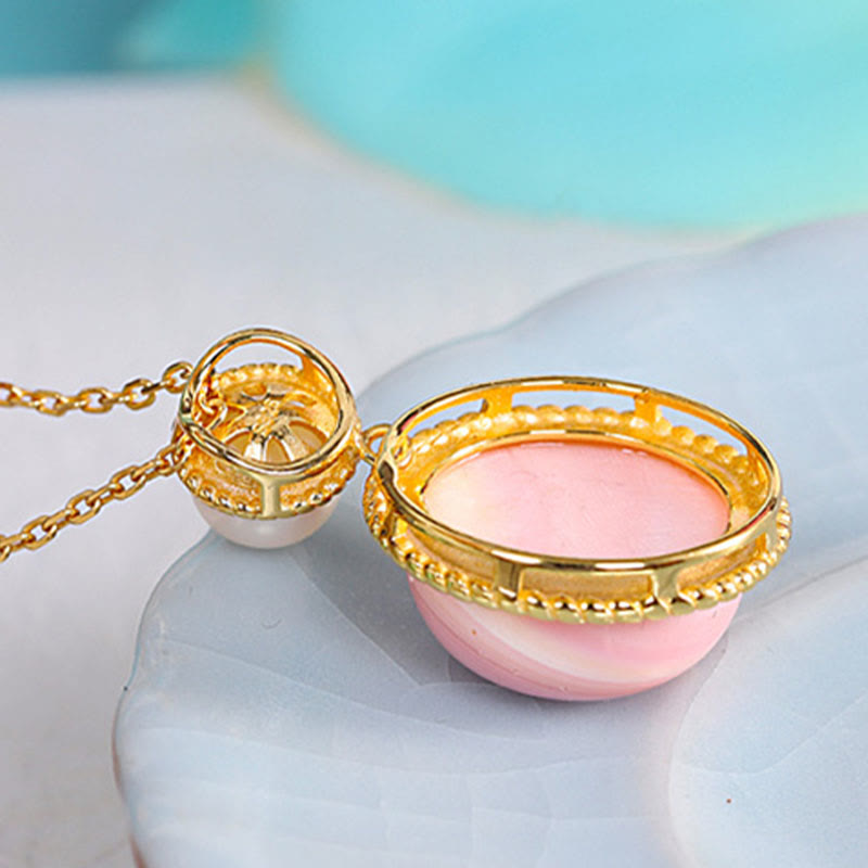 Queen Conch Pearl Spiritual Jewelry Set | 925 Sterling Silver