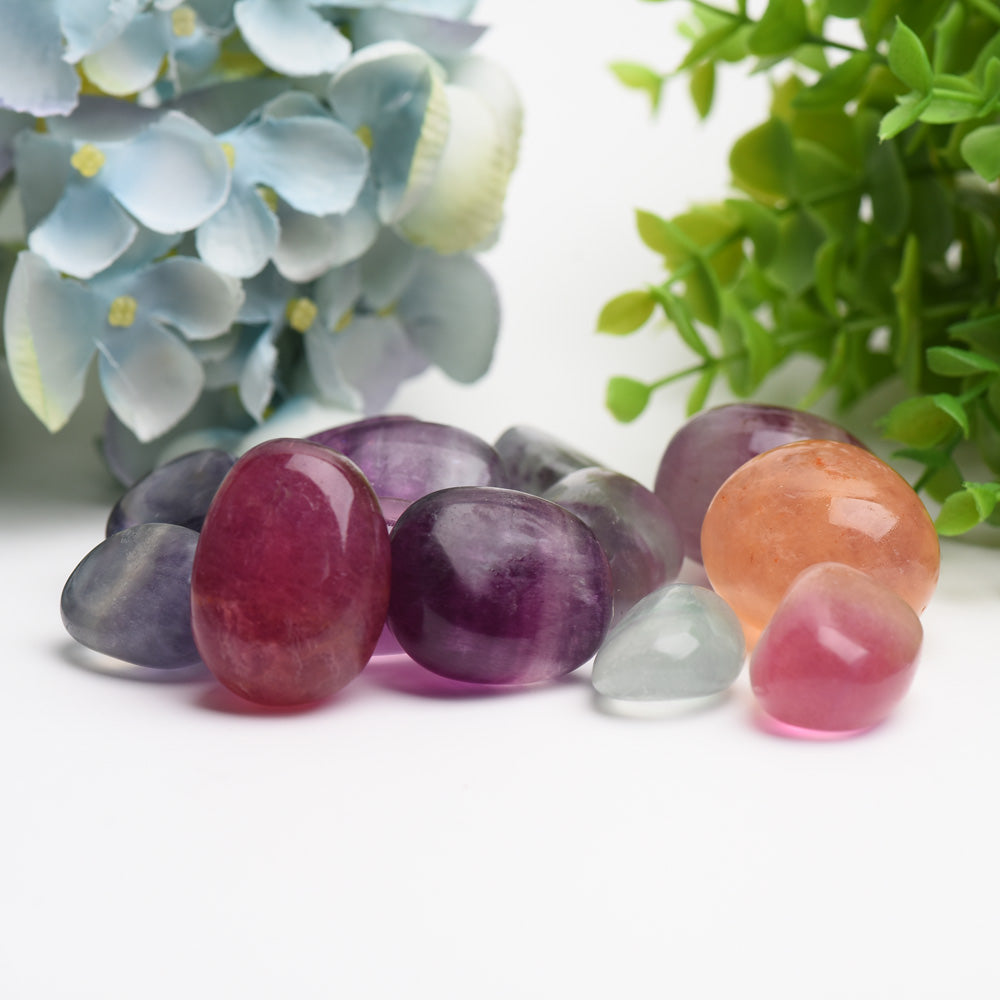 Rainbow Fluorite 100g Polished Tumbled Crystal Stones