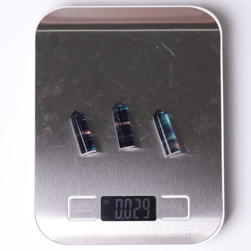 Rainbow Fluorite Crystal Points 1-1.5 inch Polished Healing Stone