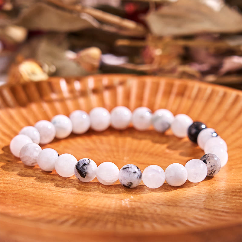 Rainbow Moonstone Harmony Bracelet 8mm