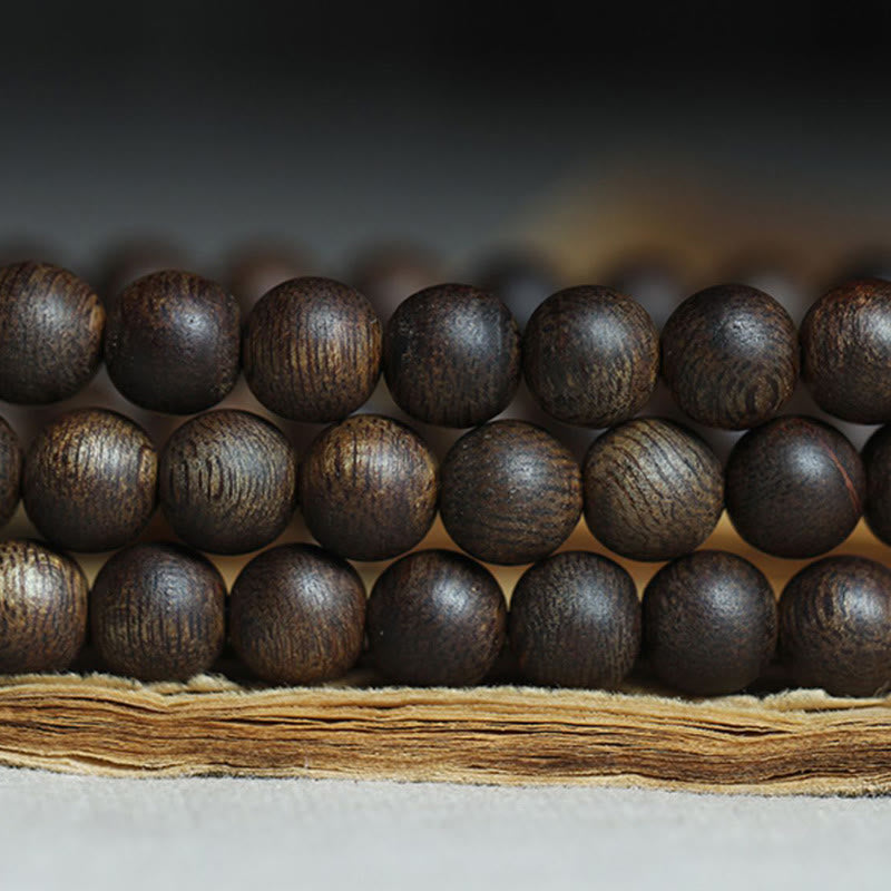Rare Brunei Agarwood Bracelet with Pure Gold Beads
