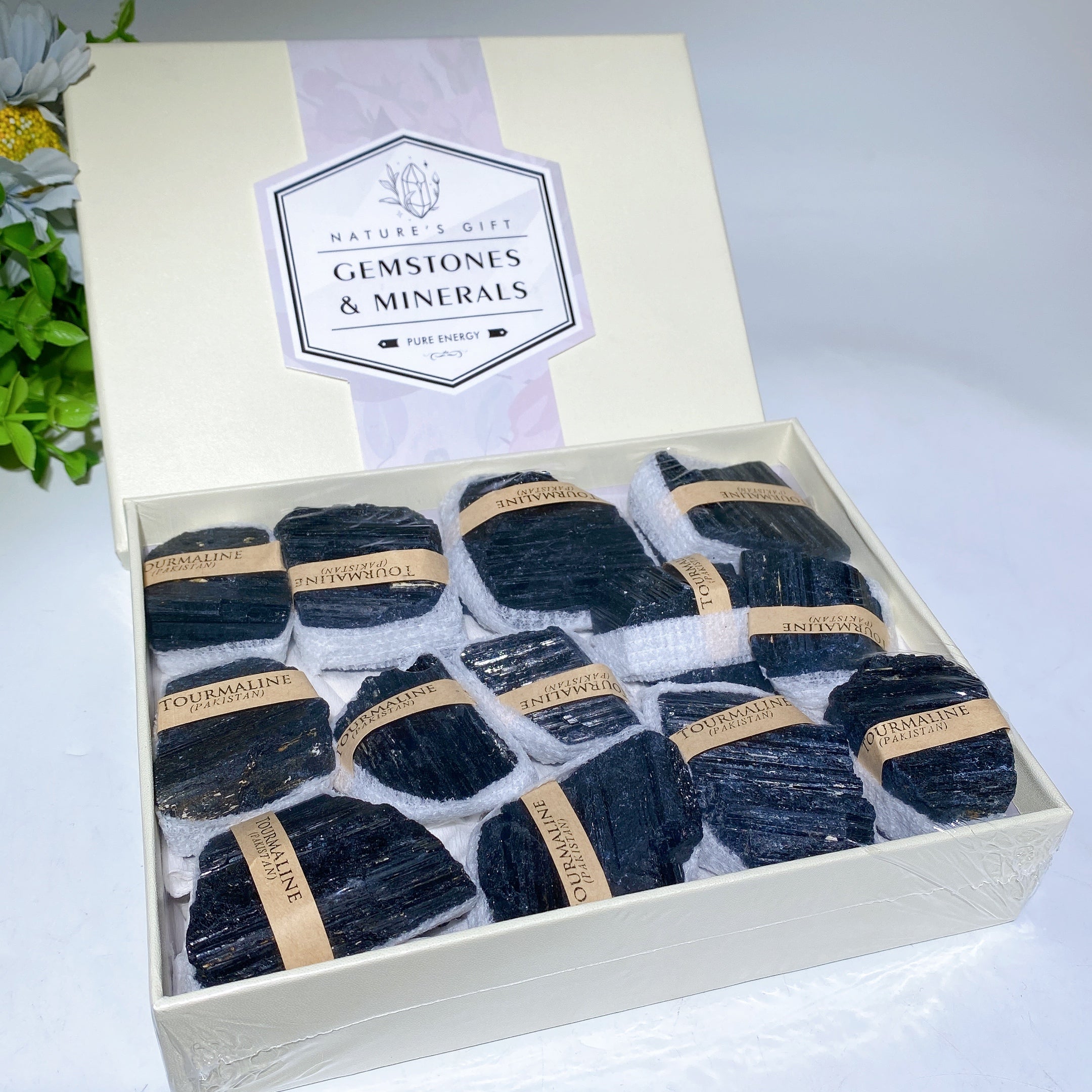 Raw Black Tourmaline Crystal Specimen 14x18cm Healing Stone