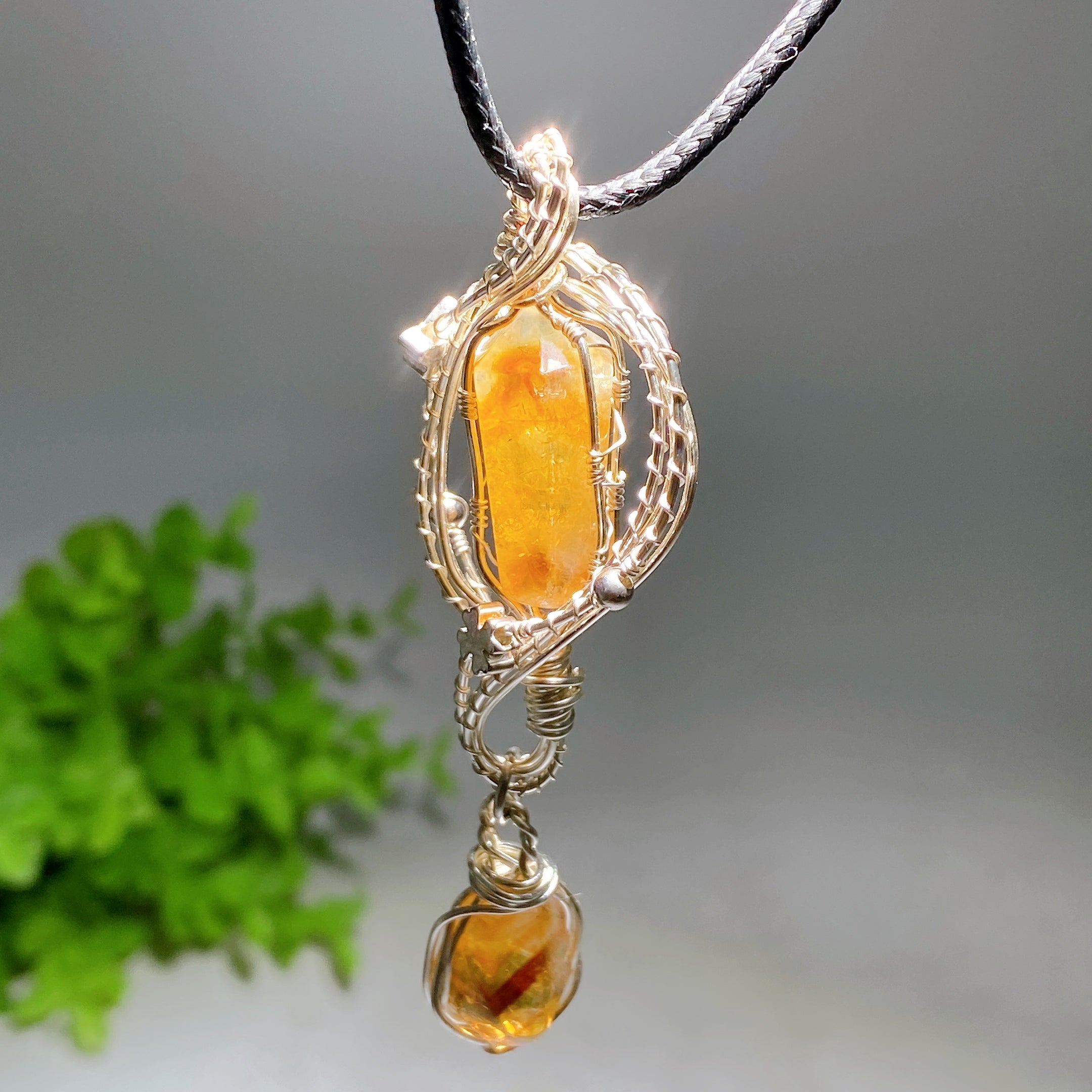 Raw Crystal Pendant 1.2-2.0 Inch Healing Necklace