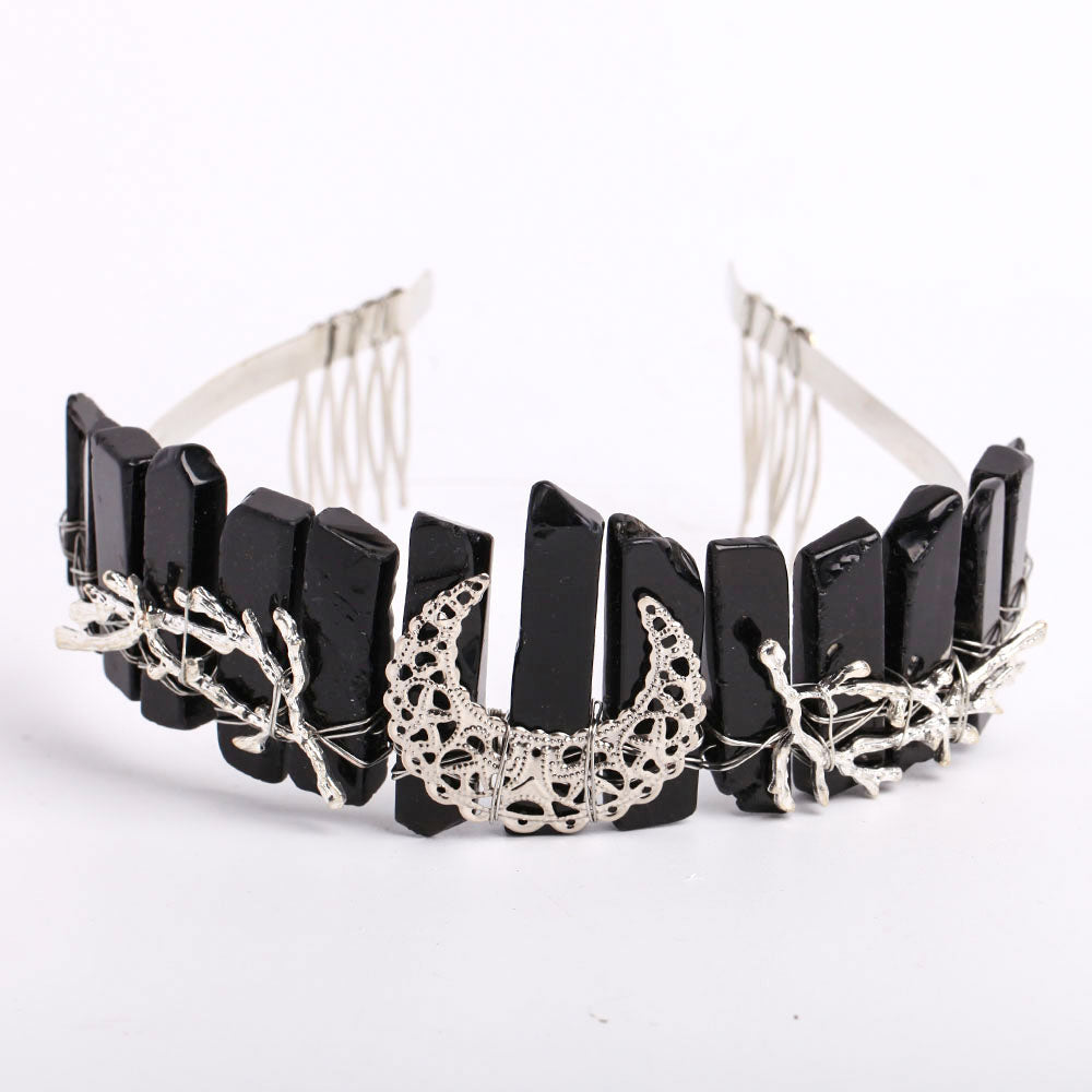 Raw Quartz Crystal Crown 10cm for Meditation | Healing Sounds