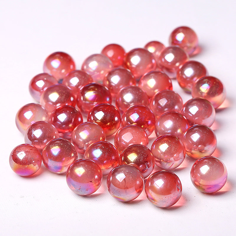 Red Aura Angel Crystal Sphere 0.5-0.7 inch Healing Ball