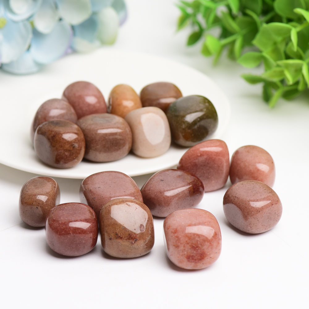 Red Aventurine 2cm Crystal Tumbled Stones for Healing