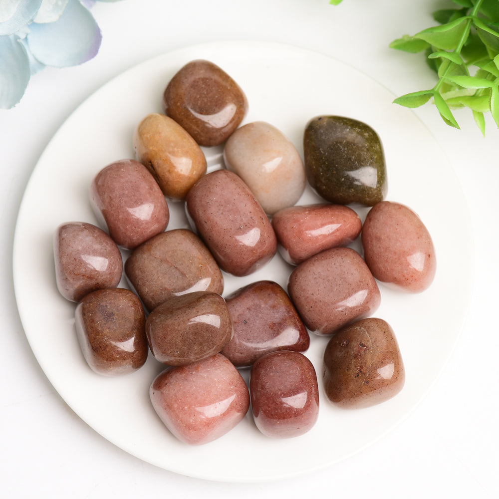 Red Aventurine 2cm Crystal Tumbled Stones for Healing