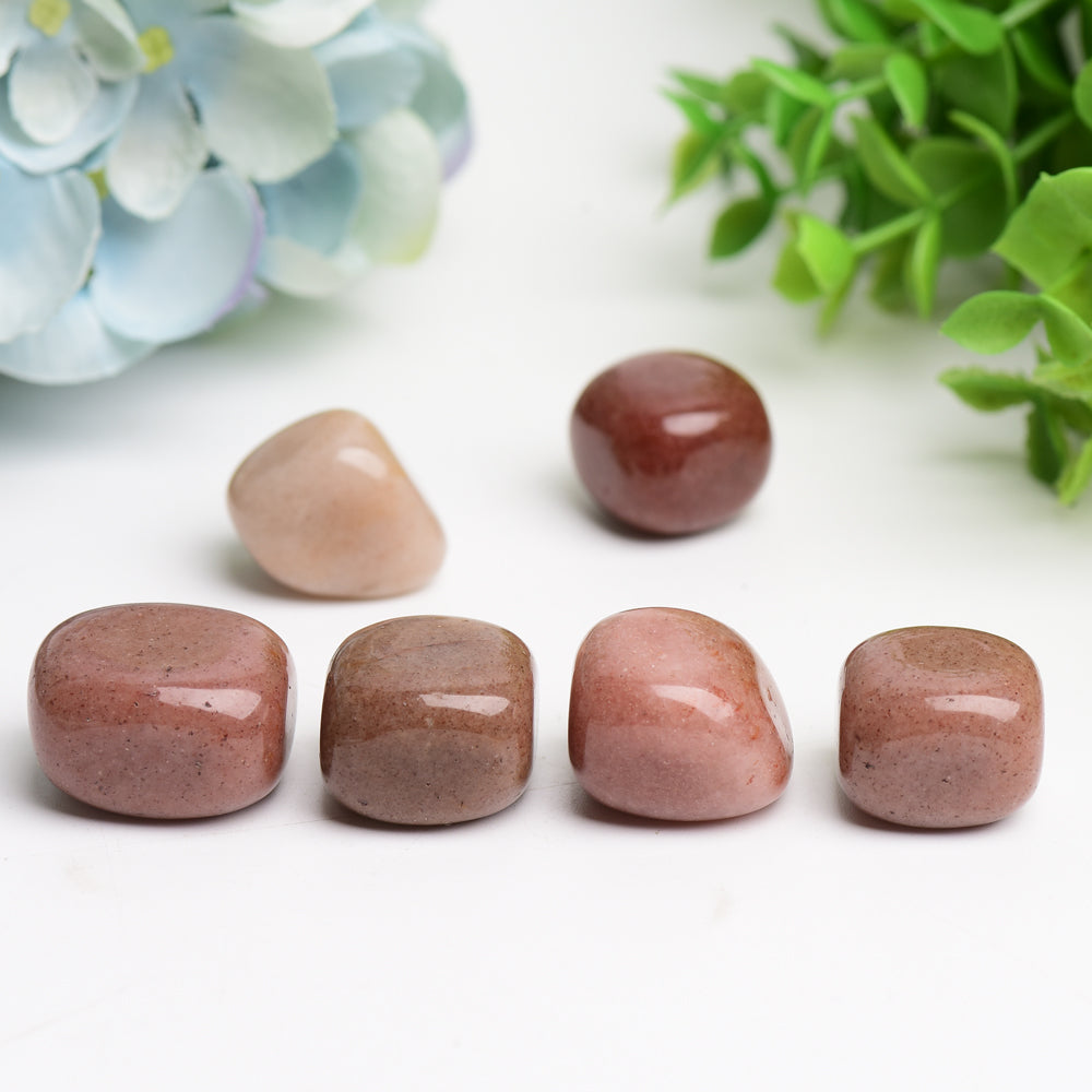 Red Aventurine 2cm Crystal Tumbled Stones for Healing