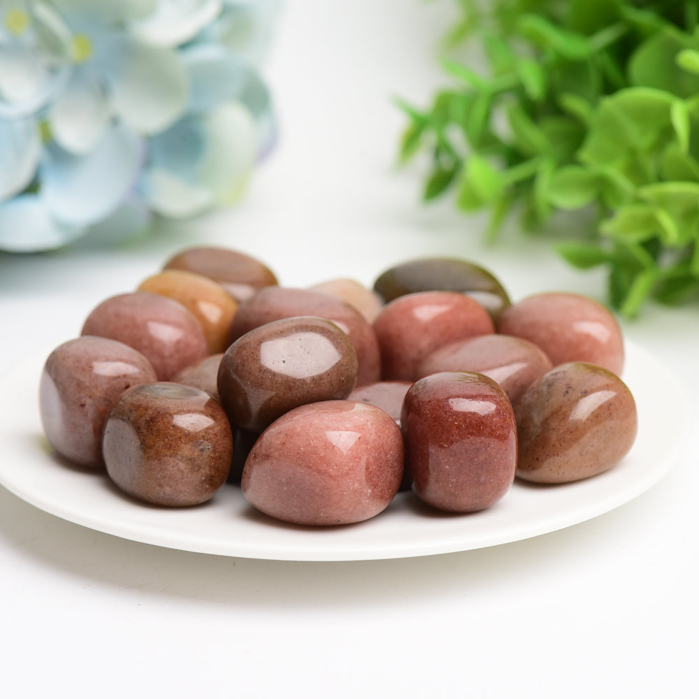 Red Aventurine 2cm Crystal Tumbled Stones for Healing