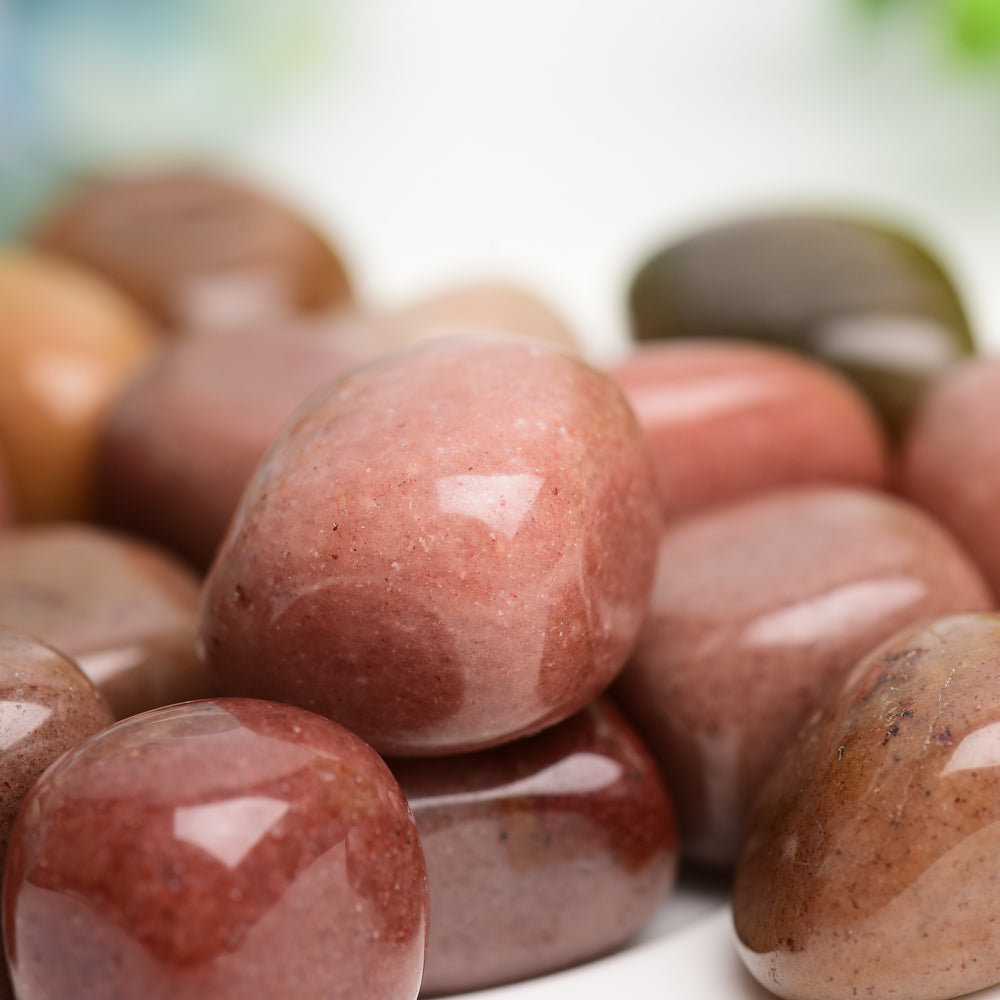 Red Aventurine 2cm Crystal Tumbled Stones for Healing