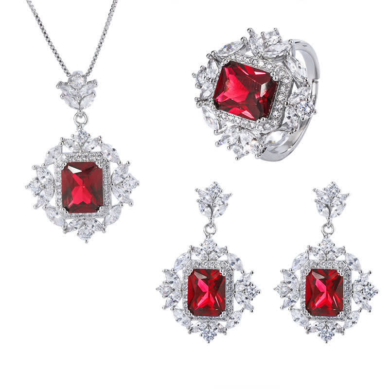 Red Corundum Spiritual Necklace | Confidence & Courage