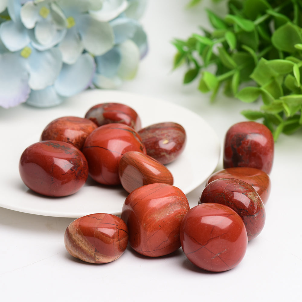 Red Jasper 2cm Tumbled Crystal for Healing Energy
