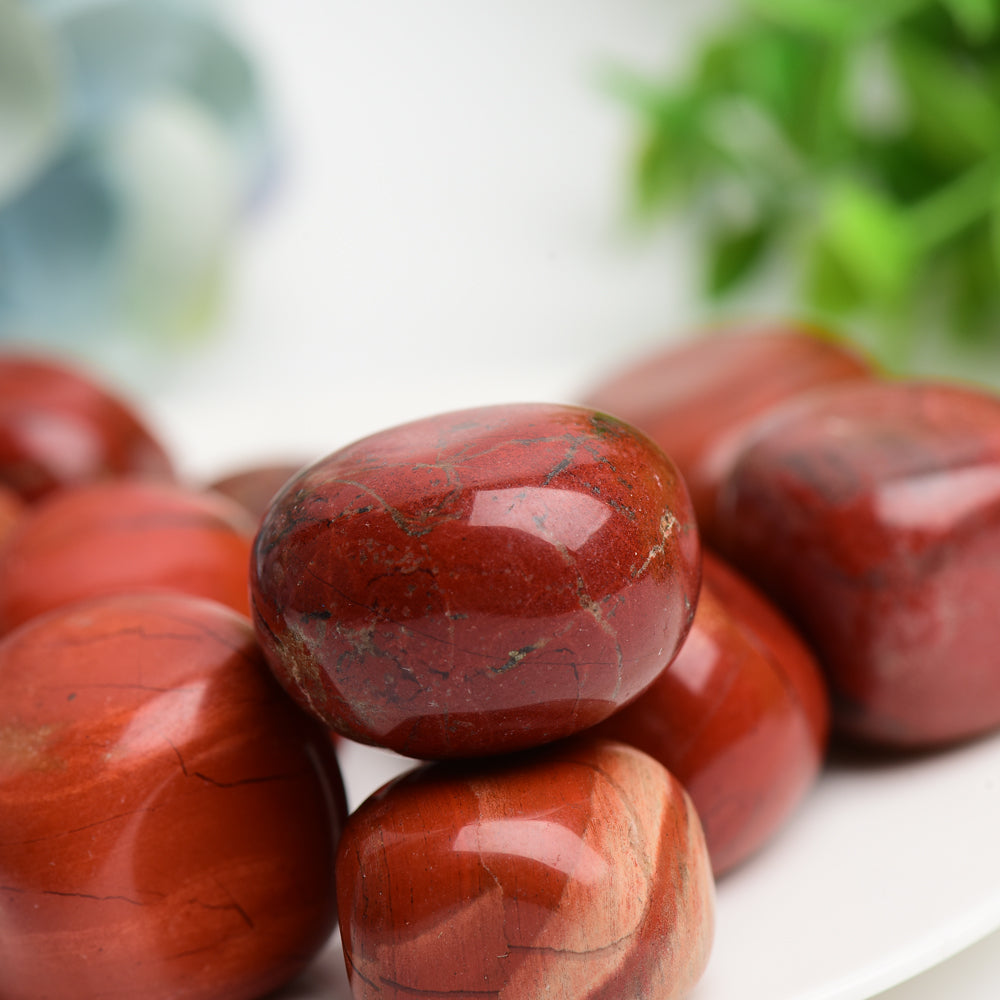 Red Jasper 2cm Tumbled Crystal for Healing Energy