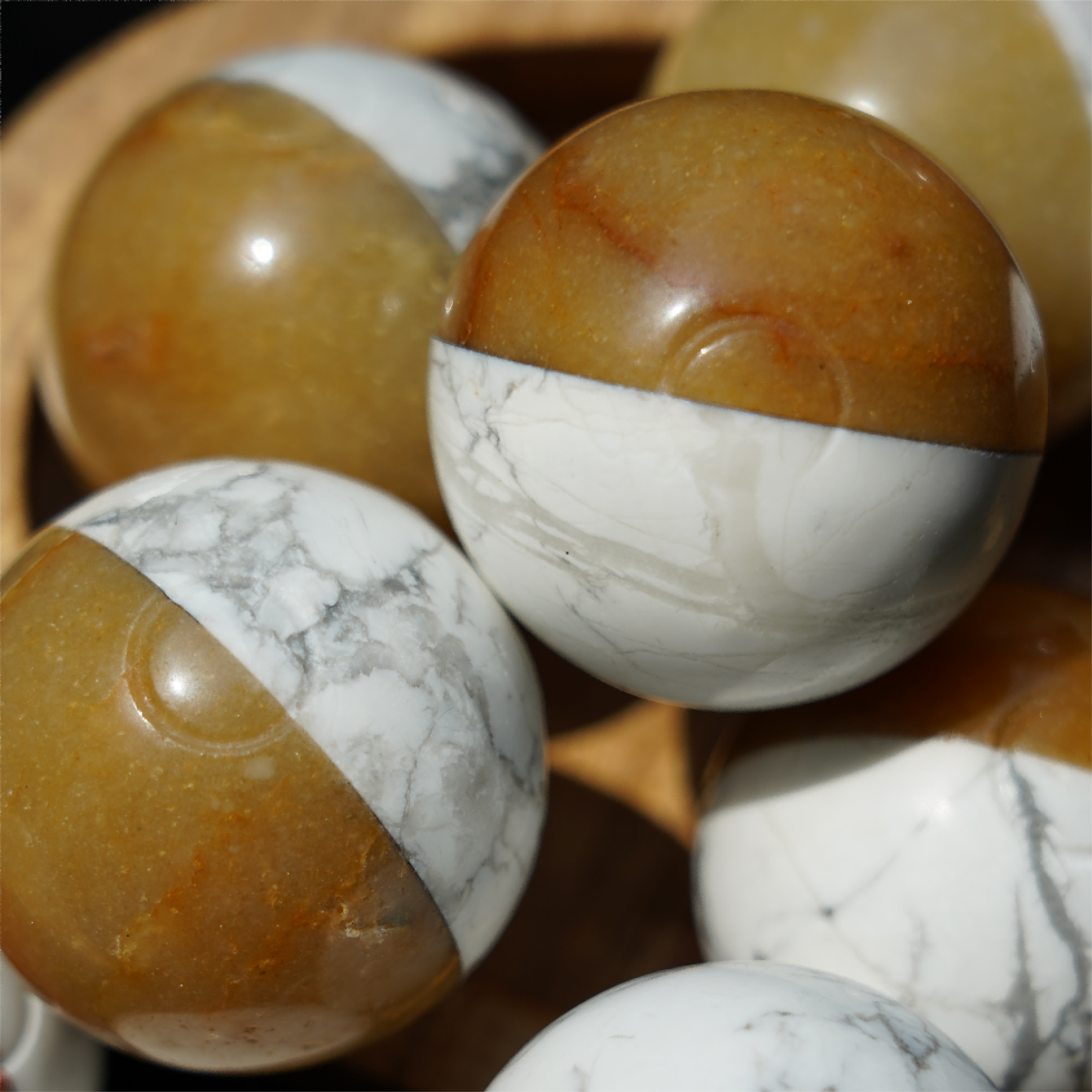 Red Jasper Howlite Crystal Sphere 20-40mm Healing Orb