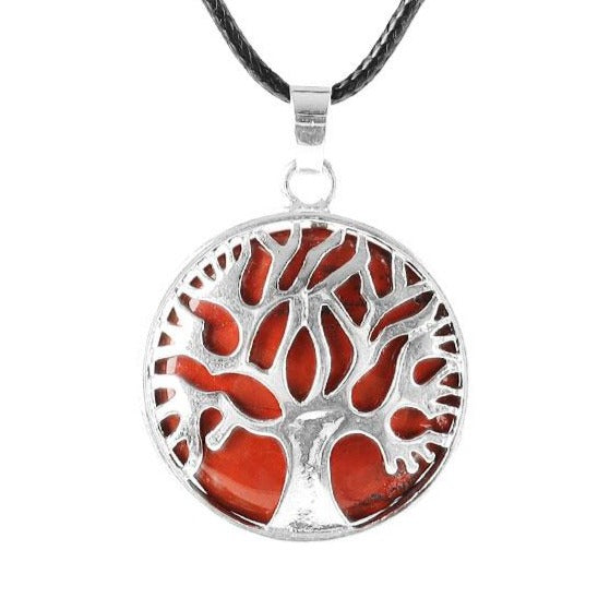Red Jasper Tree of Life Pendant 1.07 inch Symbolism