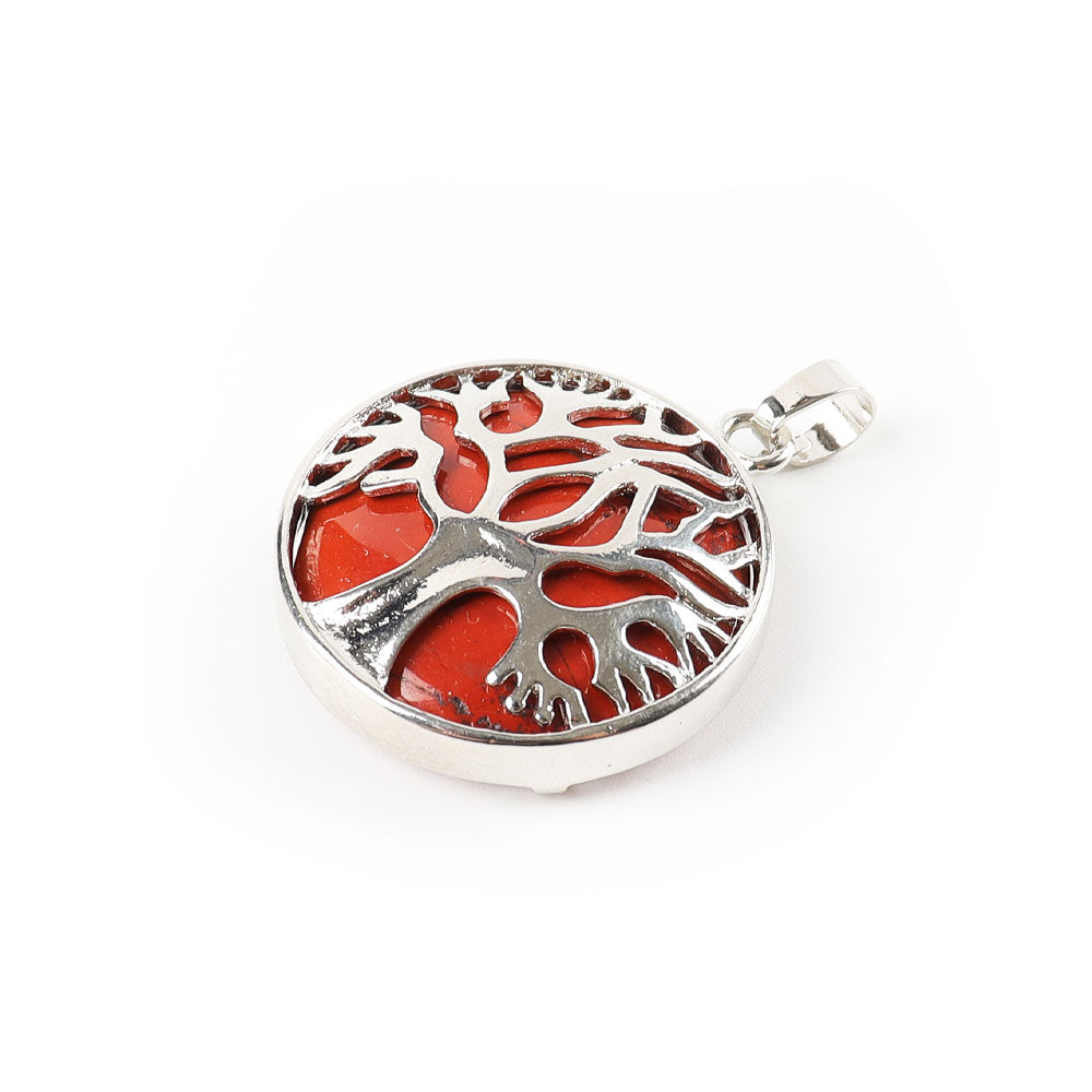 Red Jasper Tree of Life Pendant 1.07 inch Symbolism