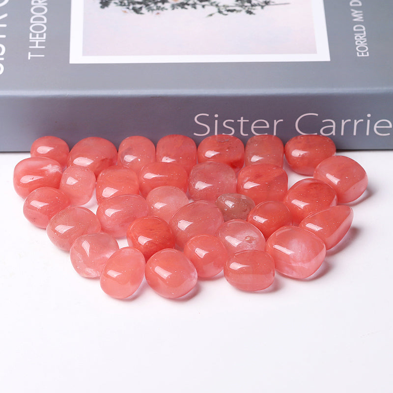 Red Melting Crystal Tumbled Stone 0.95 inch for Healing