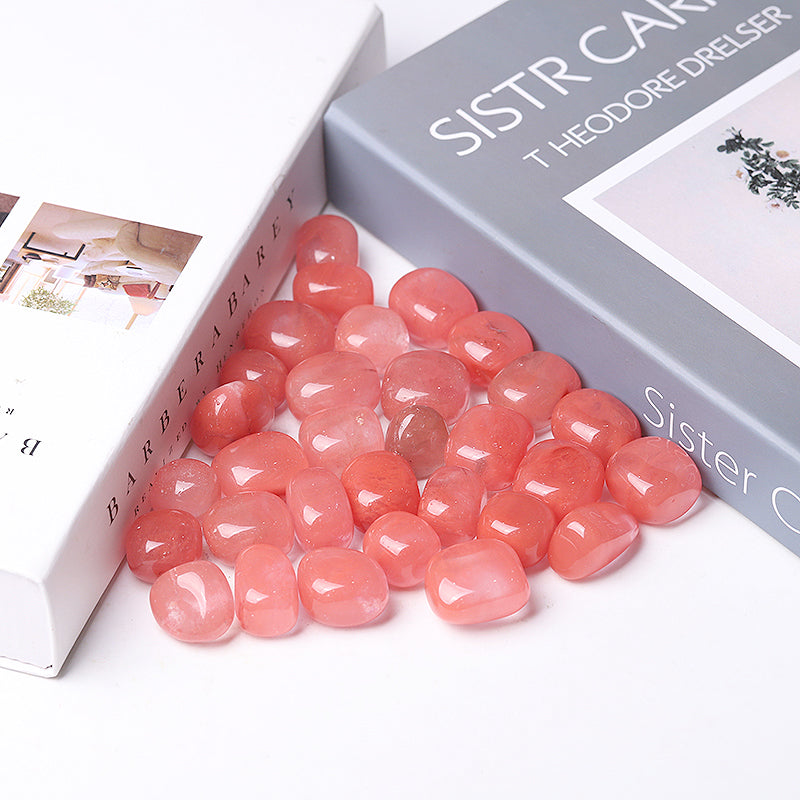 Red Melting Crystal Tumbled Stone 0.95 inch for Healing