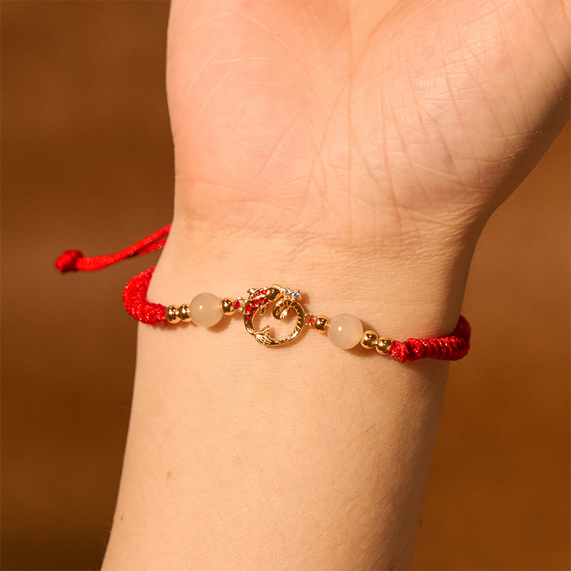 Red String Koi Fish Snake Protection Bracelet