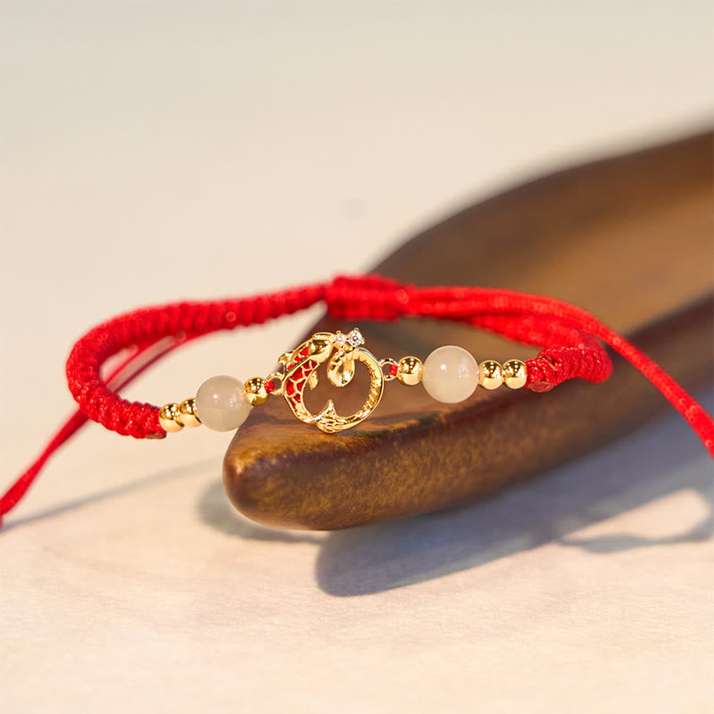 Red String Koi Fish Snake Protection Bracelet