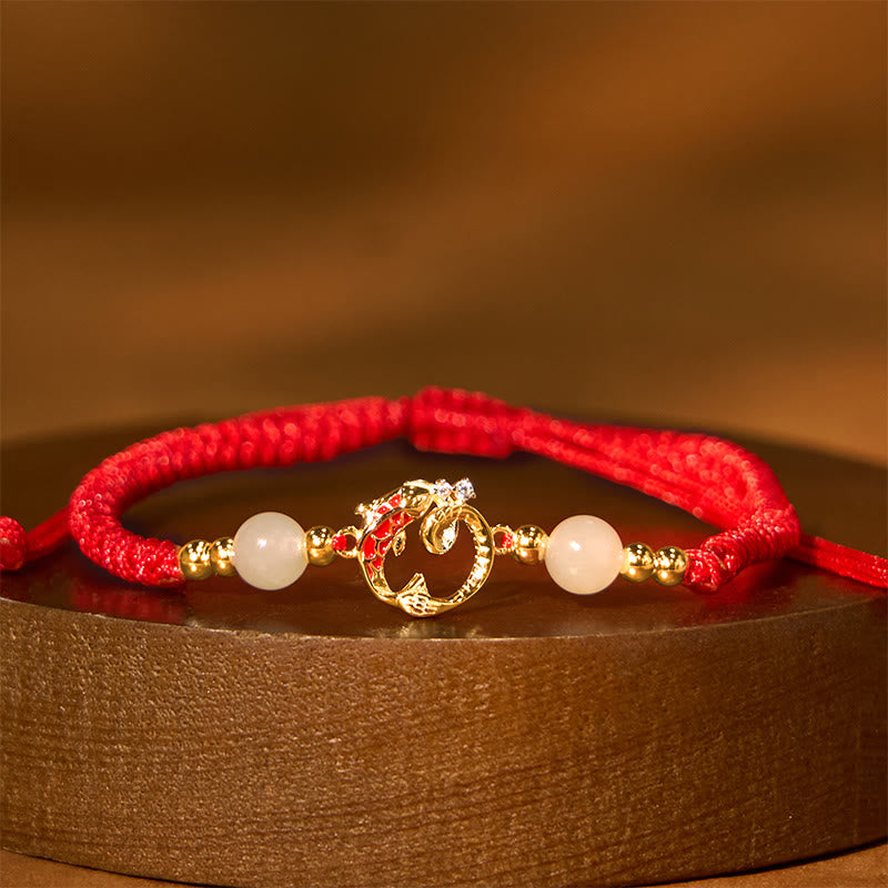 Red String Koi Fish Snake Protection Bracelet