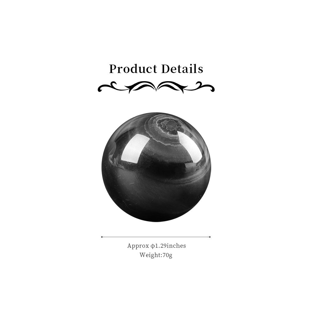 Red Tiger Eye Crystal Sphere 1.3 Inch for Energy Balance