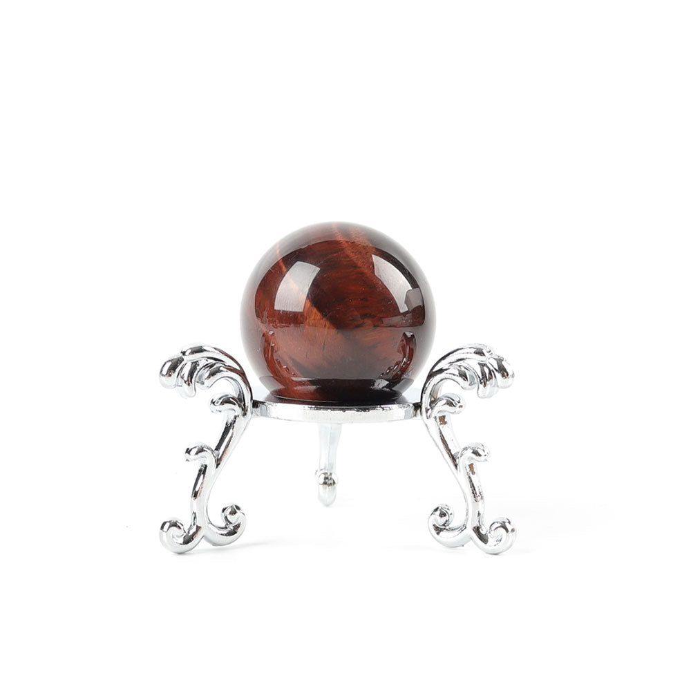 Red Tiger Eye Crystal Sphere 1.3 Inch for Energy Balance