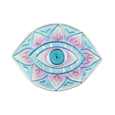 Resin Eye Shape Incense Holder 12.5cm for Meditation