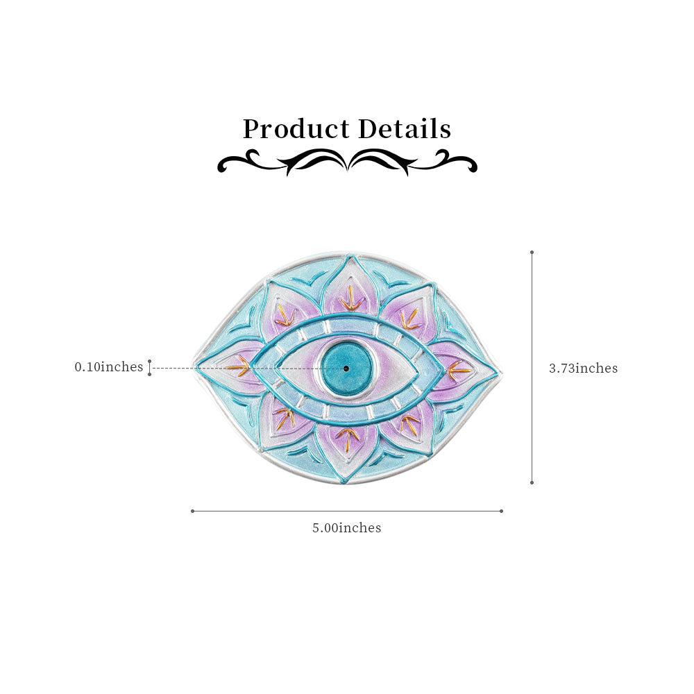 Resin Eye Shape Incense Holder 12.5cm for Meditation