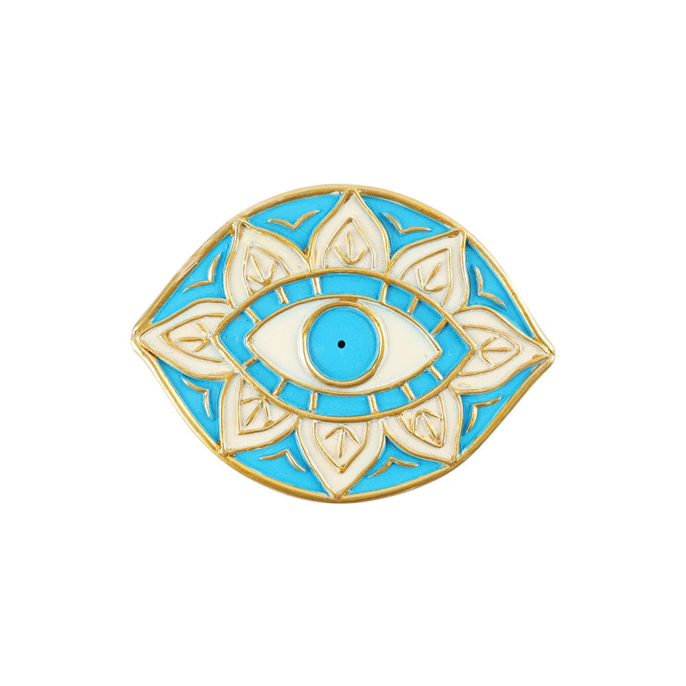 Resin Eye Shape Incense Holder 12.5cm for Meditation