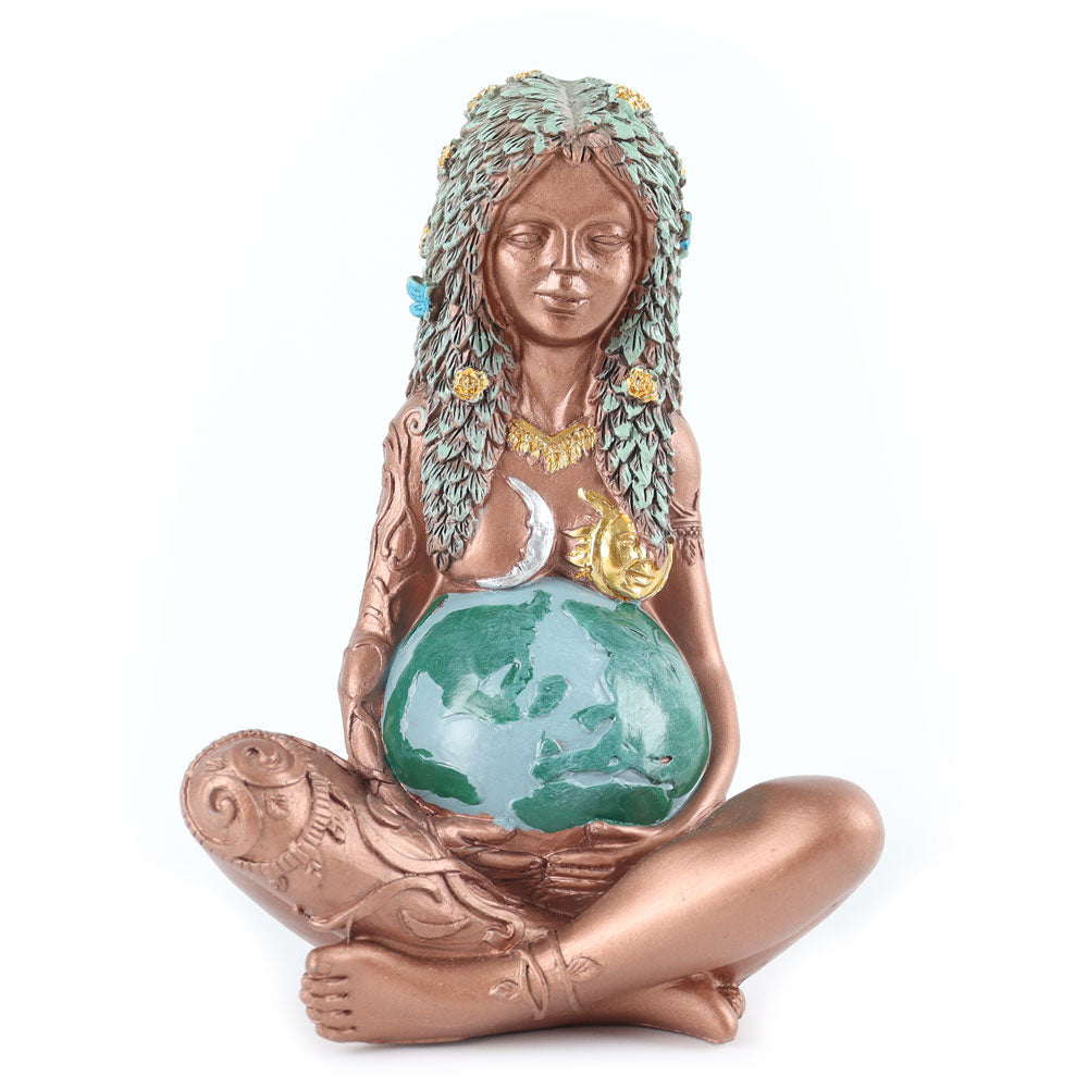 Resin Mother Earth Statue 5.7 inch | Spiritual Garden Decor