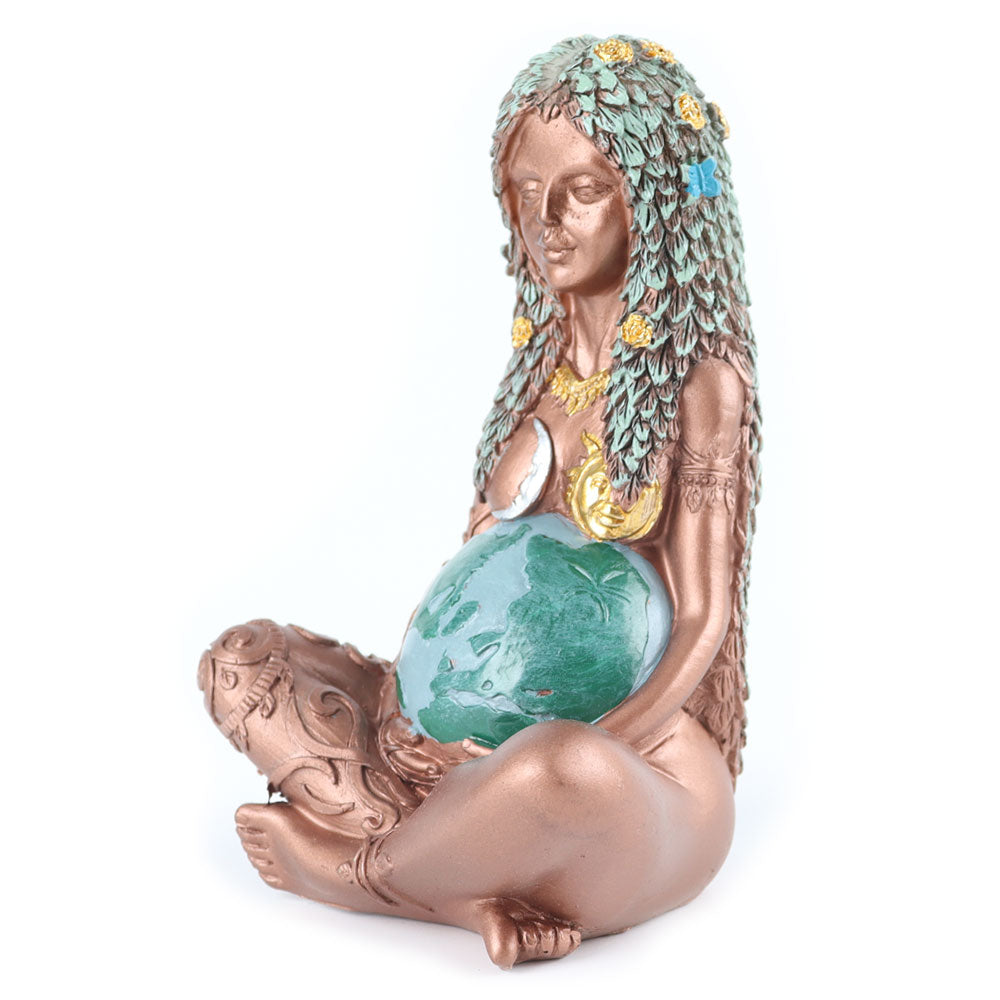 Resin Mother Earth Statue 5.7 inch | Spiritual Garden Decor
