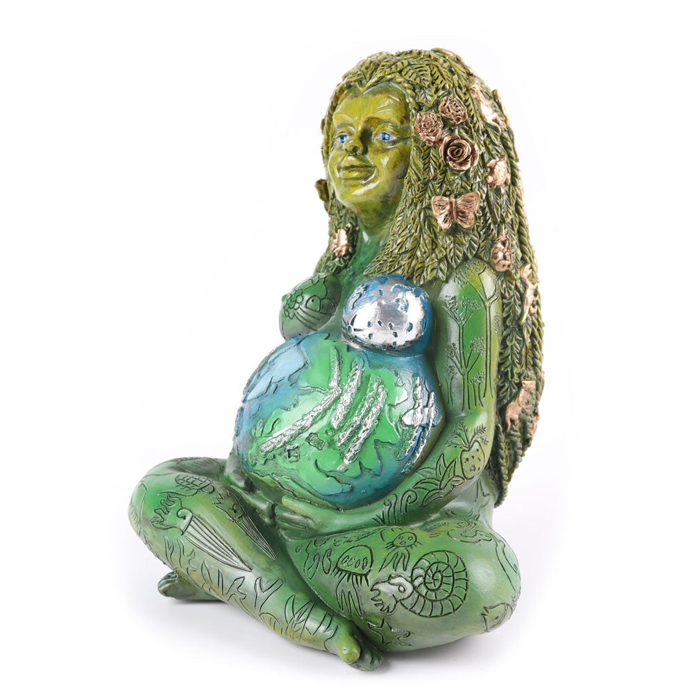 Resin Mother Earth Statue 5.7 inch | Spiritual Garden Decor