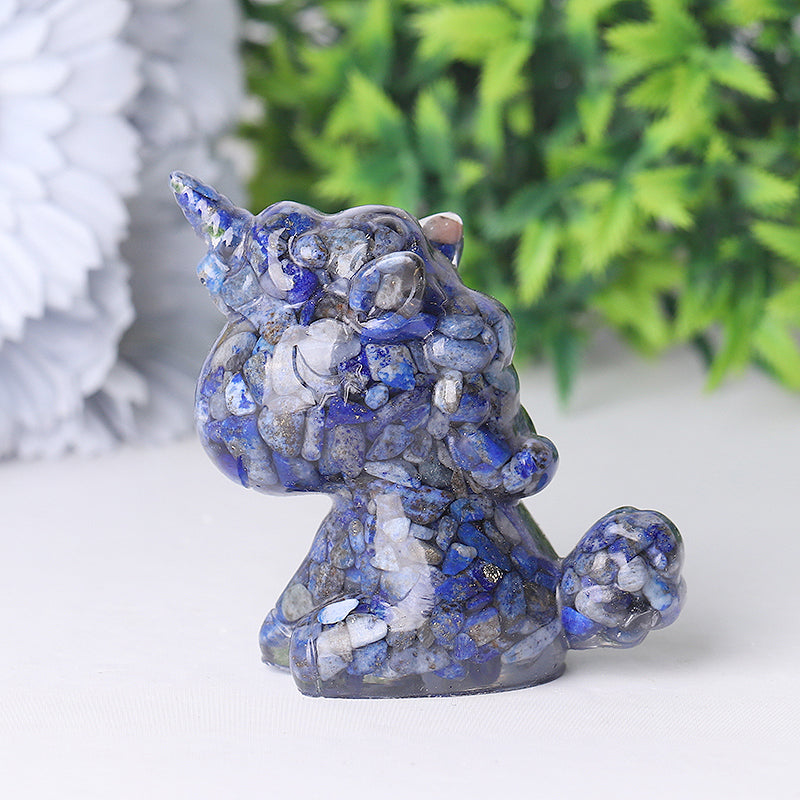 Resin Unicorn Crystal Carvings 2.5-3 Inch Healing Figurines
