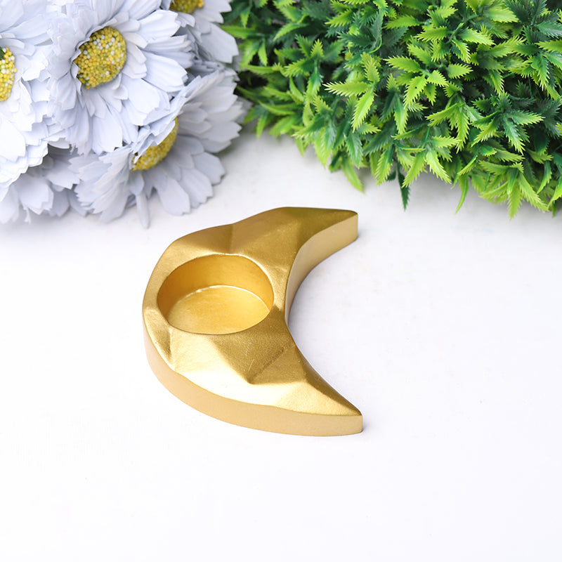 Resin Zen Star & Moon Candle Holder Set for Home